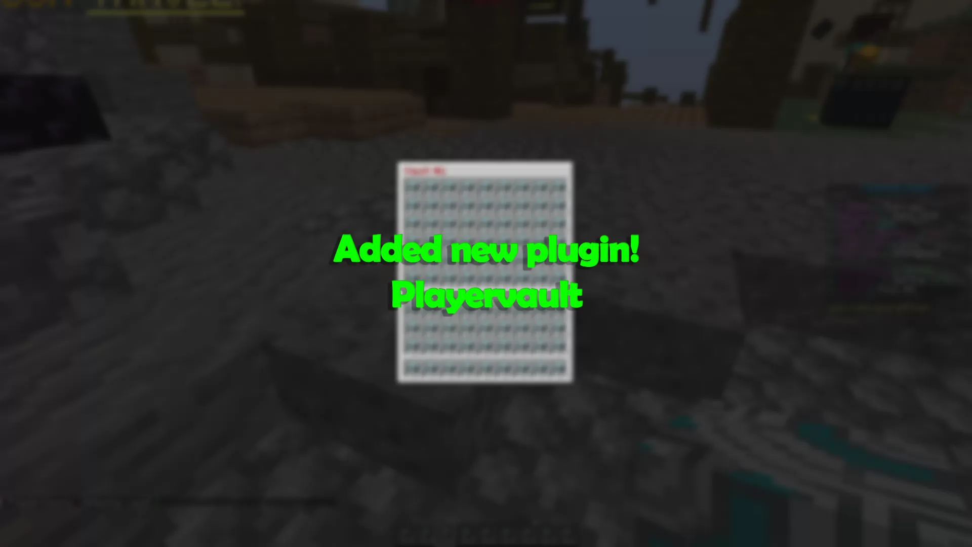 BETA RELEASE > Added Player vault plugin!